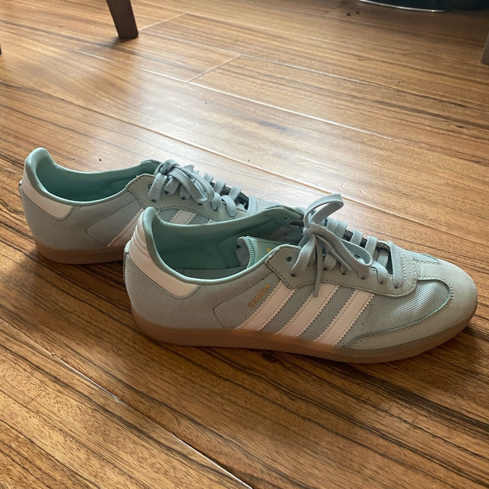 Light Blue Adidas Sambas